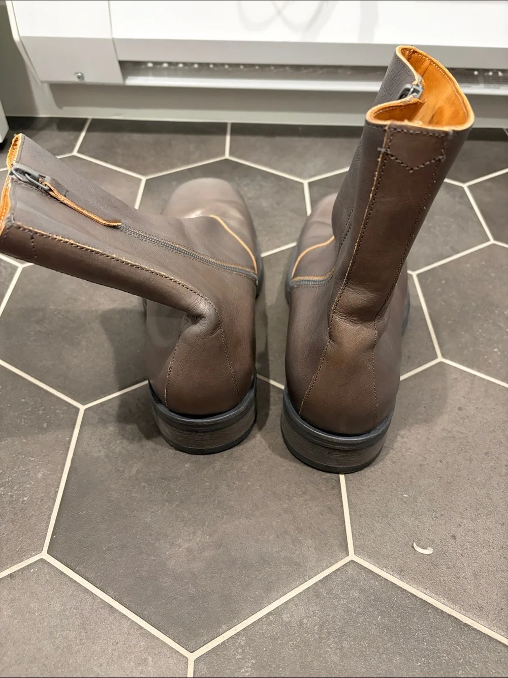 OUR LEGACY Men's Camion Boots Size 40/US7 in Phantom Tensile Leather